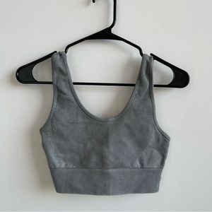 Mono B ribbed crop top size S